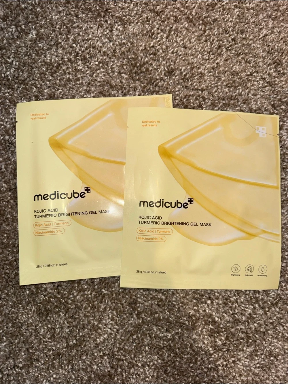 Medicube Women’s Skincare Cleanser & Exfoliant Set — Pink & Yellow Packaging